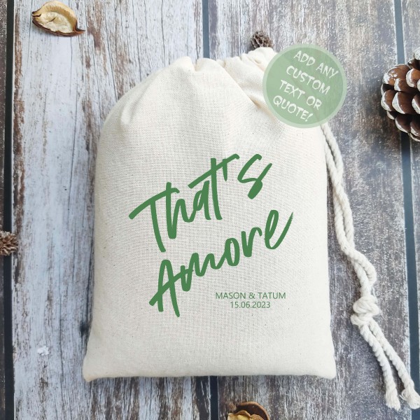 That's Amore Italian Bags | Wedding Favor Bags | Destination Wedding Bags | Italian Wedding Favors