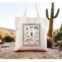 Peru Stamp Tote | Peru Welcome Bag | Peru Wedding Favor | Wedding Guest Favors