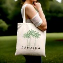 Jamaica Destination Wedding Welcome Tote Bags | Palm Tree Totes