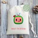 Cocomelon Drawstring Bag | Cocomelon Party Supplies | Cocomelon birthday party Decorations