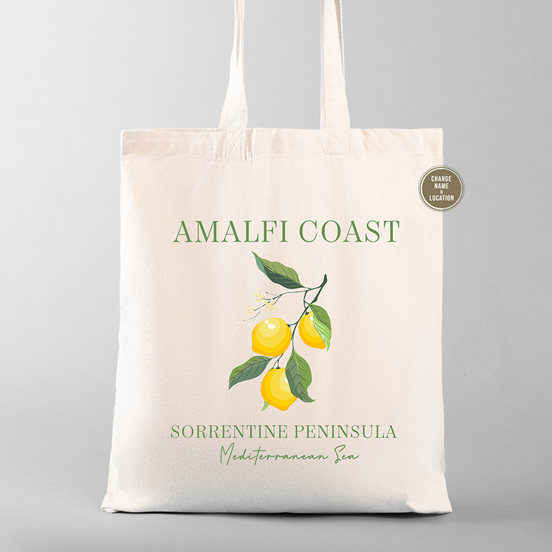 Italy Destination Wedding Welcome Tote Bags | Amalfi Coast | Wedding Welcome Bags For Town Guests Italy Destination Wedding Welcome Tote Bags | Amalfi Coast | Wedding Welcome Bags For Town Guests