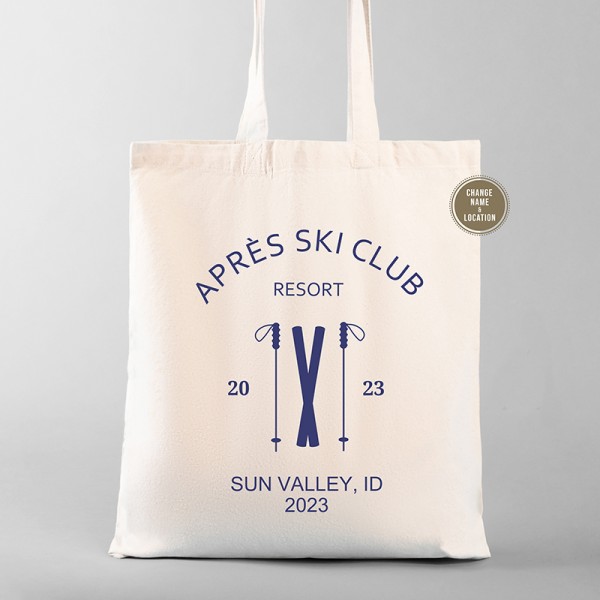 Apres Ski Tote | Mountain Welcome Tote | Altitude Kit | Winter Wedding Bag