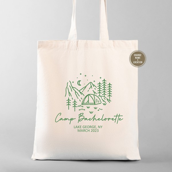 Camp Bachelorette | Mountain Bachelorette Tote | Bachelorette Party Gifts