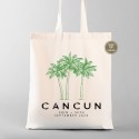 Mexico Destination Wedding Welcome Tote Bags | Cancun Palm Tree Totes