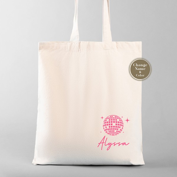 Personalized Disco Bachelorette Favors | Bridesmaid Tote | Bachelorette Party Favors | Last Disco| Retro Bachelorette Party