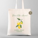 Italy Destination Wedding Welcome Tote Bags | Italy Tote Bags