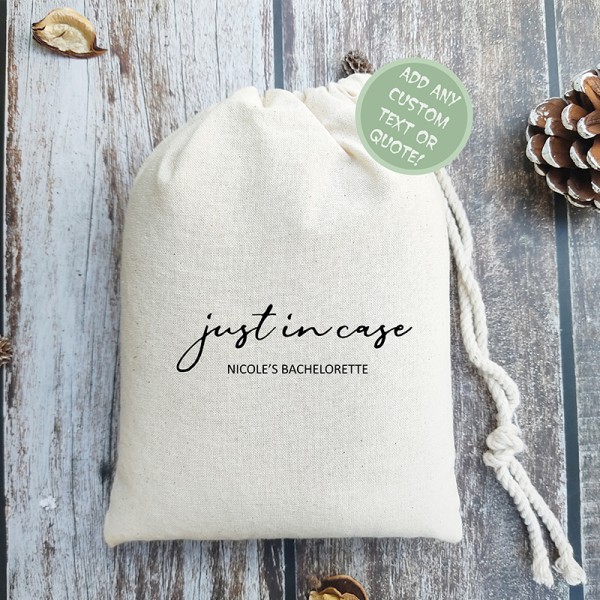 Just In Case | Hangover Kit | Wedding Recovery Kit | Bachelorette Party Favor Bags | Just In Case Bag