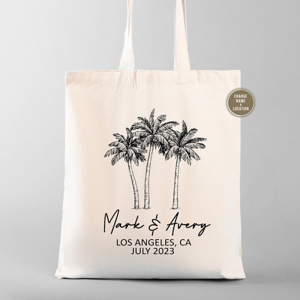 Los Angeles Bachelorette Party | Wedding Welcome Tote Bags | Bachelorette Party Favors