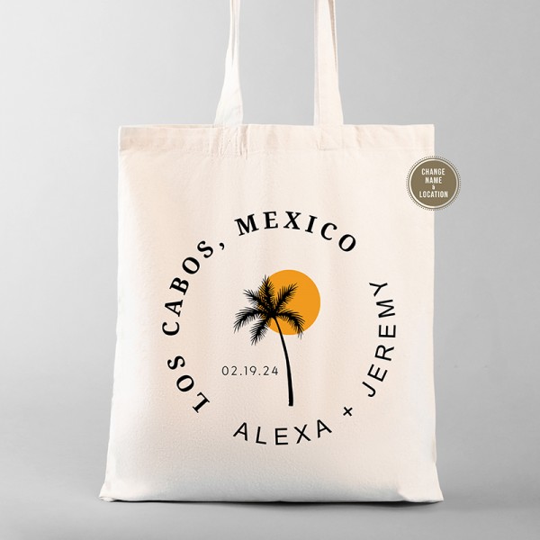 Mexico Destination Wedding Welcome Tote Bags | Los Cabos