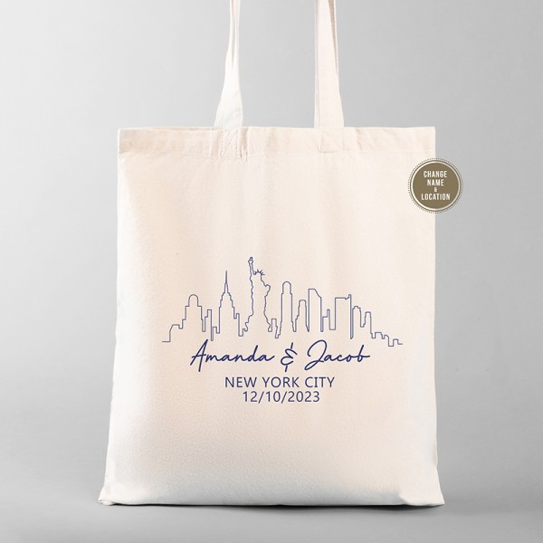 New York Wedding Tote | New York Party Favors | New York Bachelorette Party | NYC Bag