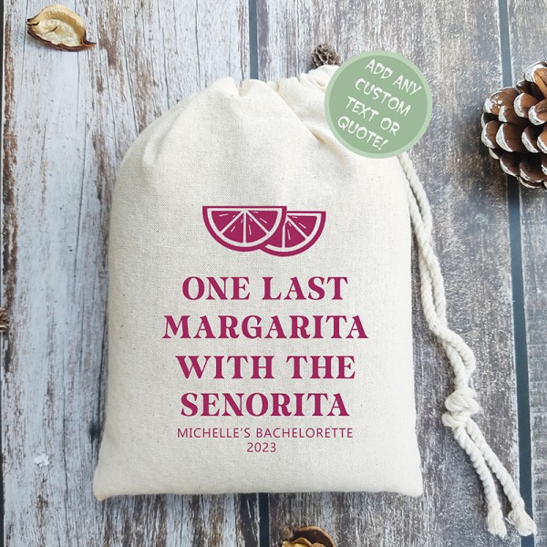 Personalized Bachelorette Favors | One Last Margarita  | Bachelorette Hangover Kits | Mexico Hangover Kit 