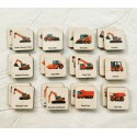 Montessori Wooden Construction Truck Car Memory Game, Homeschool Kindergarten Preschool Activity for Kid, 1st Birthday Gift, Nephew Gift