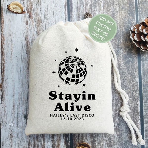 Stayin Alive | Disco Bachelorette Party | Hangover kit Favors | Dazed & Engaged