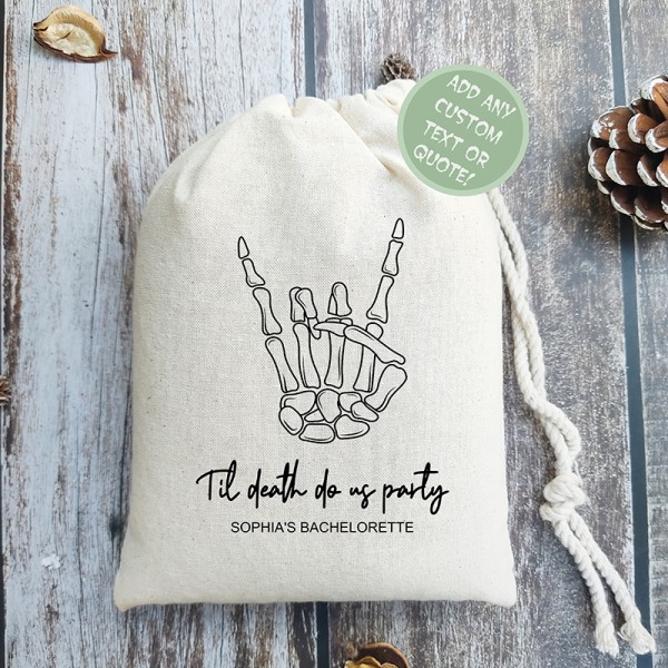 Til Death Do Us Party | Bachelorette Party Bags | Hangover Kit Bags | Wedding Favor Bags