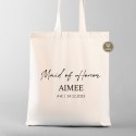 Maid of Honor Tote Bag | script tote | Wedding Welcome Bag | Bridesmaid Gifts
