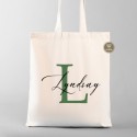 Personalized Monogram Tote Bag | Bridesmaid Gift | Name Initial Bag | Wedding Gift