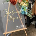 Frosted Acrylic Wedding Welcome Sign | Acrylic Welcome Sign | Wedding Signage | Custom Wedding Sign