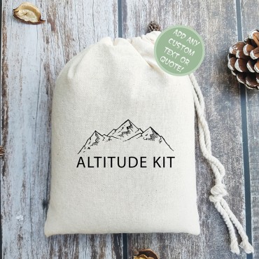Mountain Wedding Altitude Kit Bag | Mountain Bachelorette | Camp Bachelorette | Mountain Air essentials