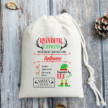 North Pole Express Gift Bags | Merry Christmas Bags | Christmas Favor Bags