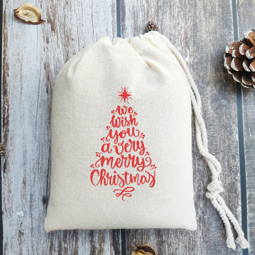 Personalized Christmas Favor Bags | Christmas Gift Bags | Christmas Tree Favor Bag